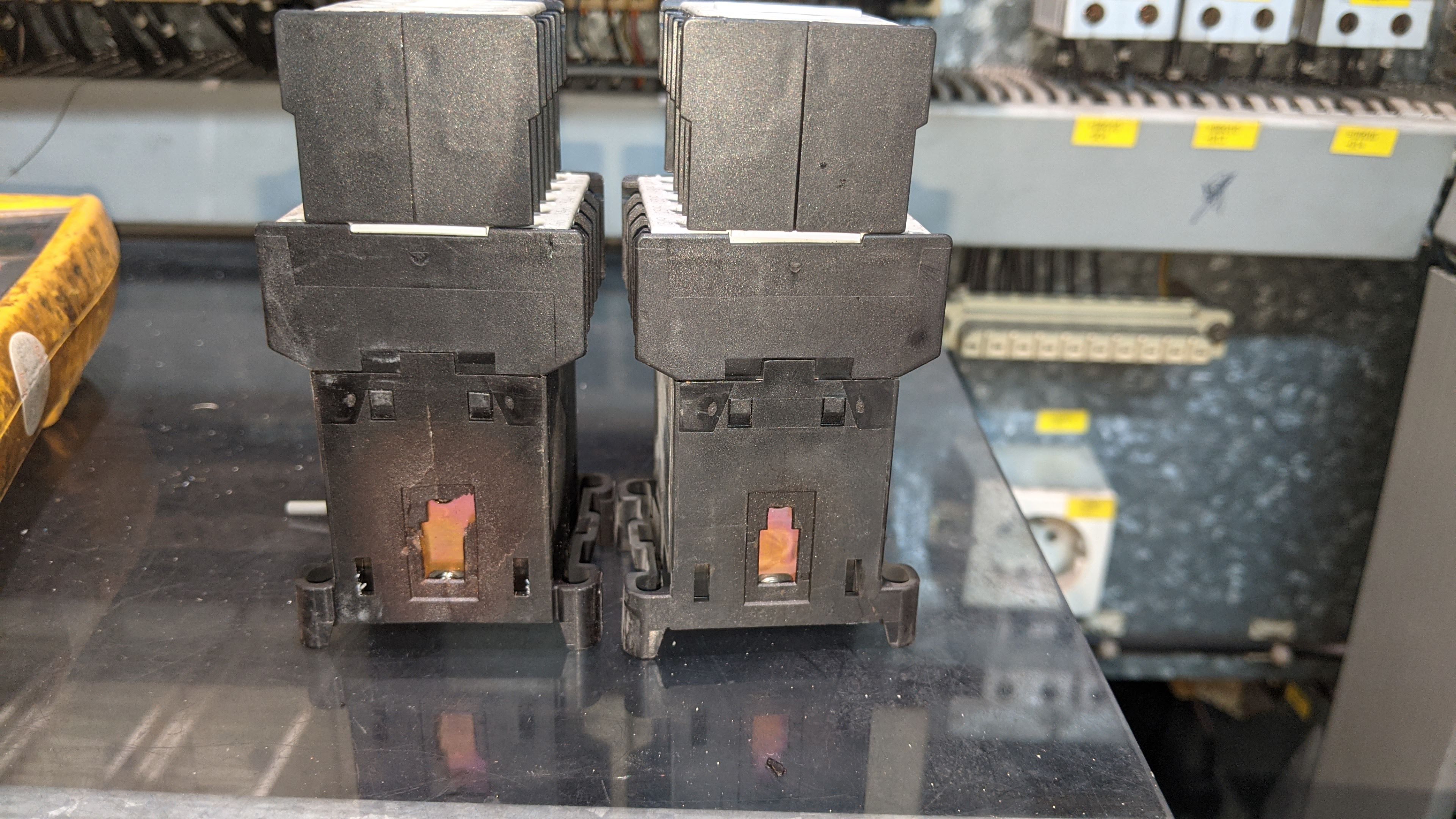 Seized contactors removed from emergency generator auto-start circuit on P&O ferry — replacement parts Dover marine electrical