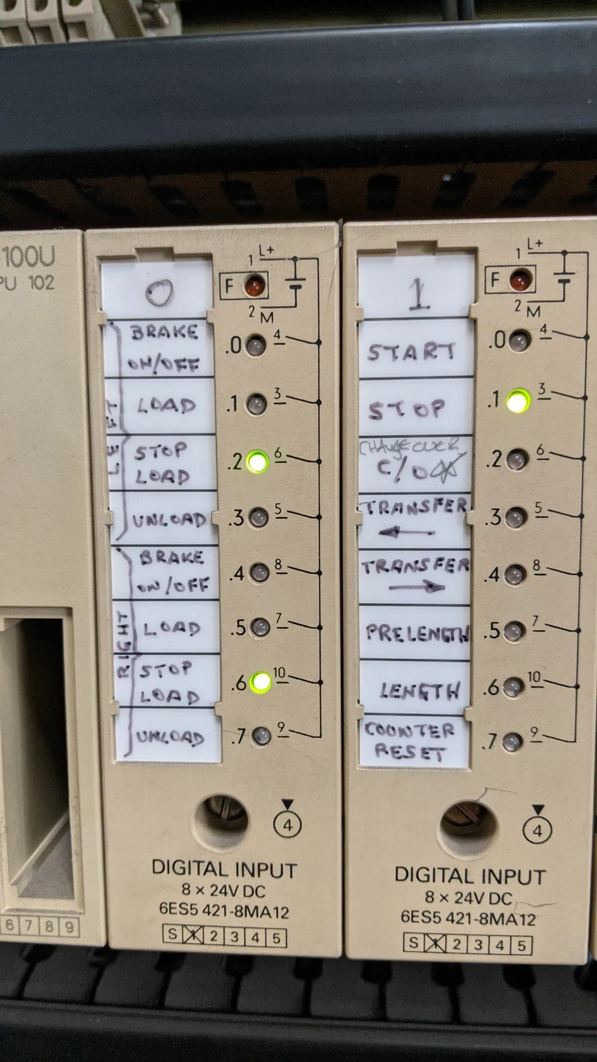 Reverse-engineered PLC I/O module labelling — industrial automation Liverpool, Ashmit Engineering Ltd